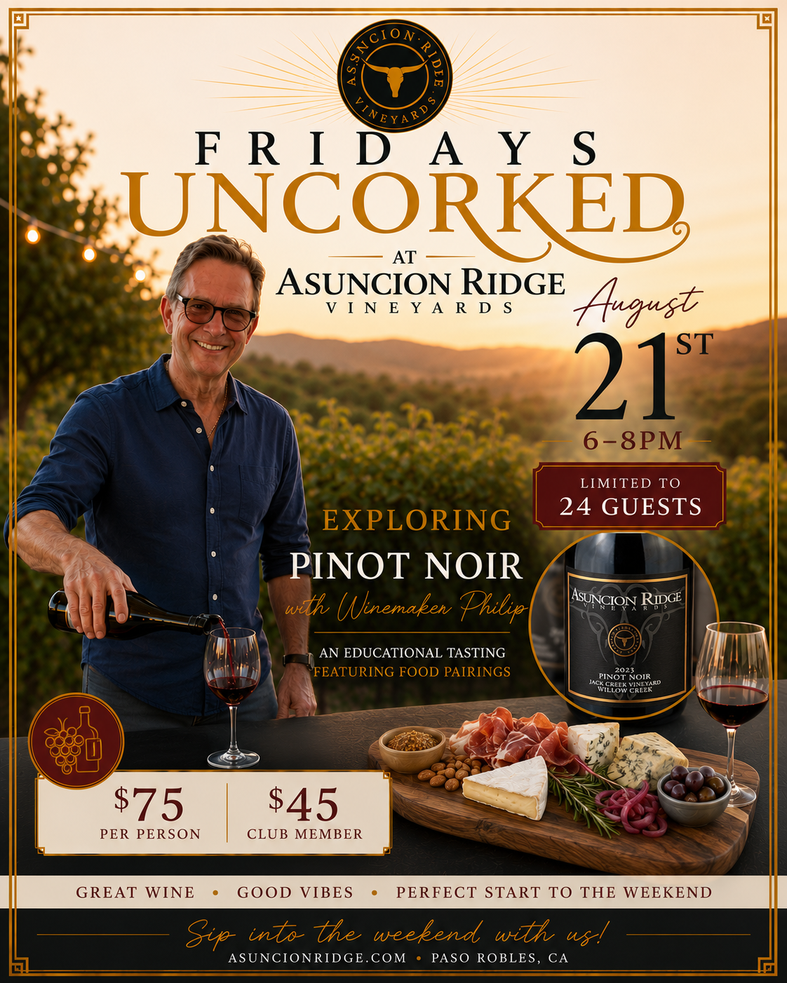 Product Image for Exploring Pinot Noir Aug 21 Event