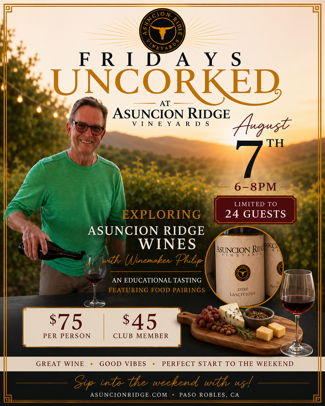 Product Image for Exploring Asuncion Wines Aug 7,2026 Event